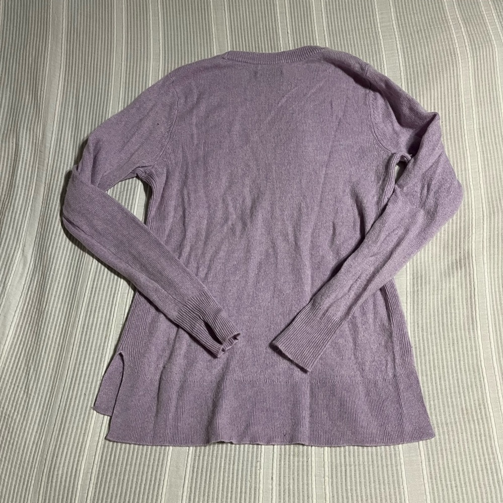Halogen Lavender Cashmere Sweater - Picture 3 of 3